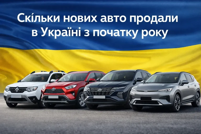 Скільки нових автомобілів купили в Україні від початку року